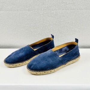 Frescobol Carioca Helio Canvas Espadrilles Navy Blue Size 11.5 US 45 EU